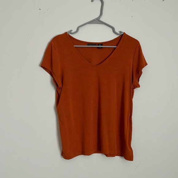 Tahari | Tops | Tahari Tshirt In Pumpkin Orange Color Size Large | Poshmark